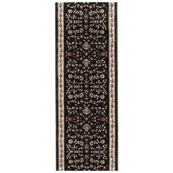 Kurdamir Carlo Abbey/Navajo White 26 in. W x 12 in. L Your Choice Length Stair Runner Coverage Area 2.17 sq. ft.