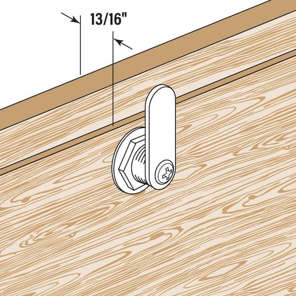 Prime-Line Drawer and Cabinet Lock, 1-1/8 Diecast, Stainless