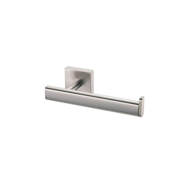 Elevate Euro Single Post Toilet Paper Holder in Satin Nickel