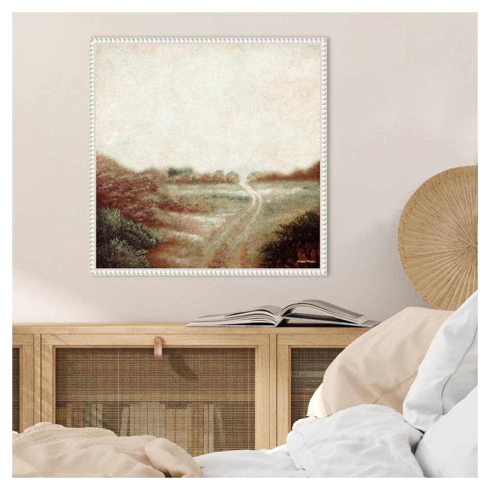 Ethereal Field Beaded Framed Canvas Wall Art 22 x 22-in