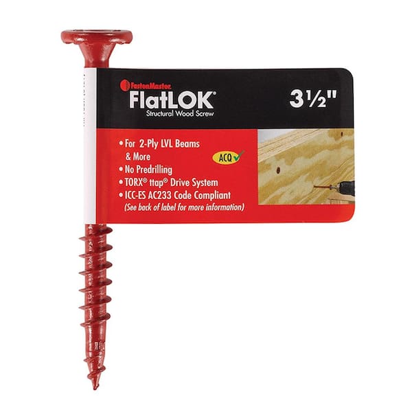 FastenMaster FlatLOK 6-3/4 in. Structural Wood Screw (Single Fastener)