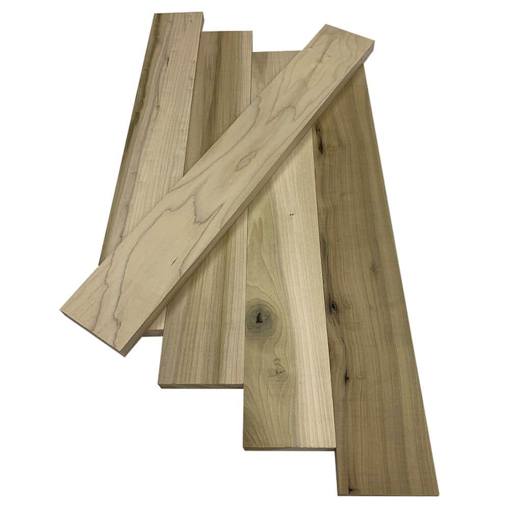 Swaner Hardwood 1 In. X 4 In. X 2 Ft. Poplar S4S Board (5-Pack ...