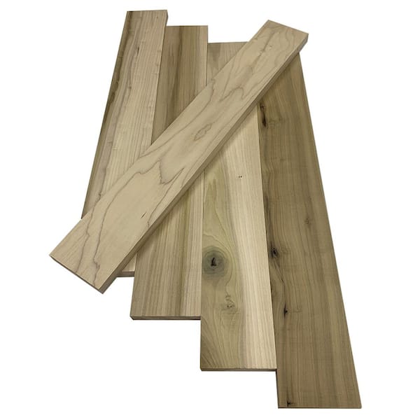 Swaner Hardwood 1 in. x 4 in. x 2 ft. Poplar S4S Board (5-Pack)