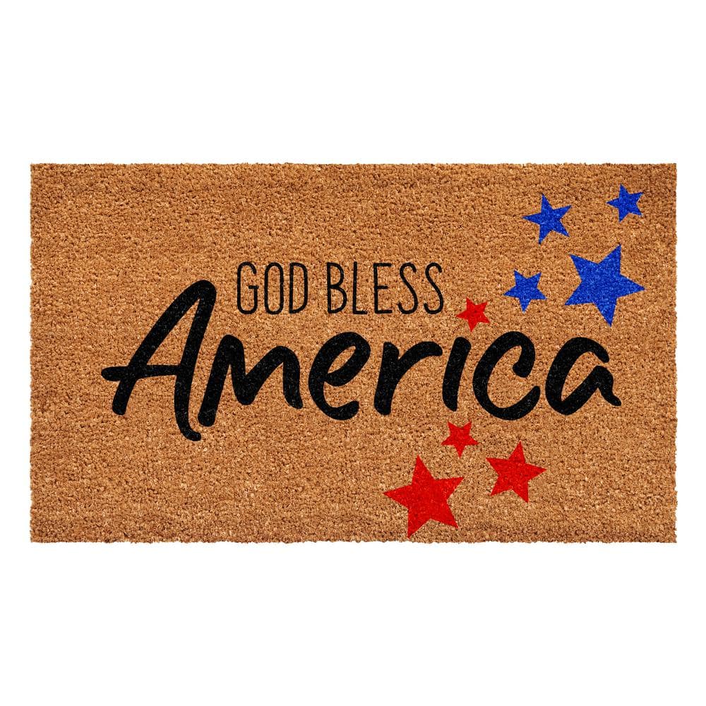 God Bless AmericaMulti-Colored 17 in. x 29 in. Indoor or Outdoor Doormat price history on PriceWatchPro