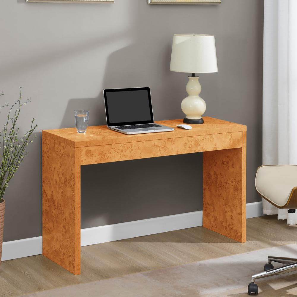 Northfield 48" Light Burl Wood Console Table with Storage