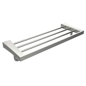 24.21 in. Wall Mounted Chrome Towel Bar Stainless Steel