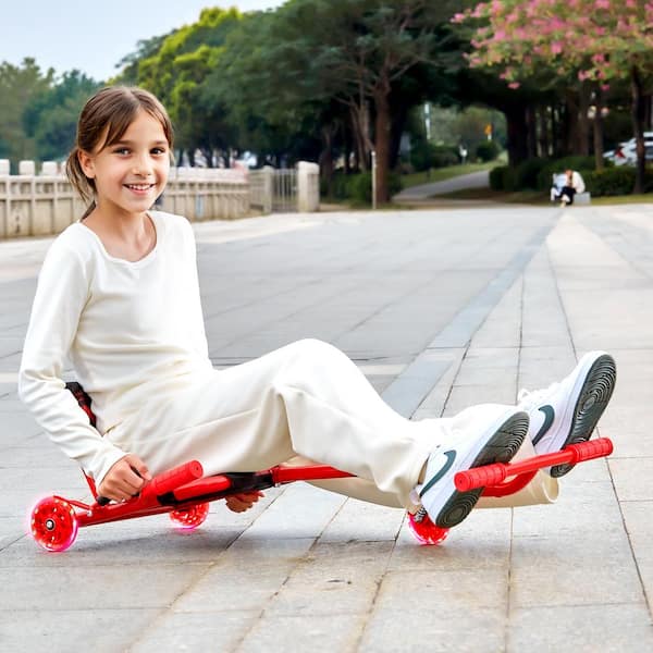 VEVOR Ride on Scooter, Load Capacity of 198 lbs., Swing Side-to