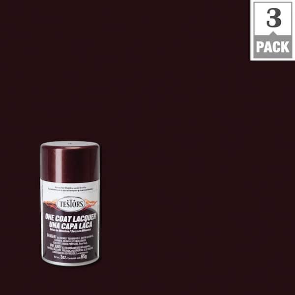 Testors 3 oz. Root Beer Lacquer Spray Paint (3-Pack)