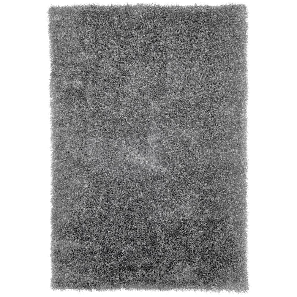 Lavish Home Shag Gray 5 Ft. X 8 Ft. Area Rug 62-gre5377 - The Home Depot