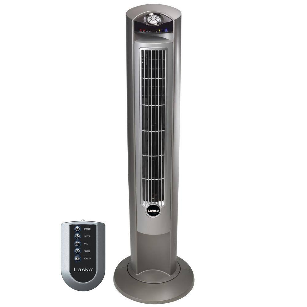 Reviews For Lasko Wind Curve 42 In 3 Speed Oscillating Platinum Tower Fan With Fresh Air Ionizer And Remote Control 2551 The Home Depot