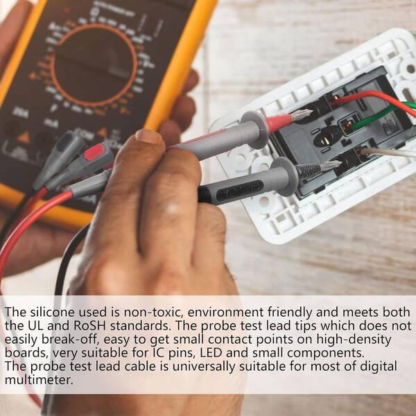 Kit De Cables De Prueba De Silicona Fieldpiece ADK7 Deluxe - Incluye Puntas De Cocodrilo Y Sondas, Perfecto Para Técnicos De HVAC