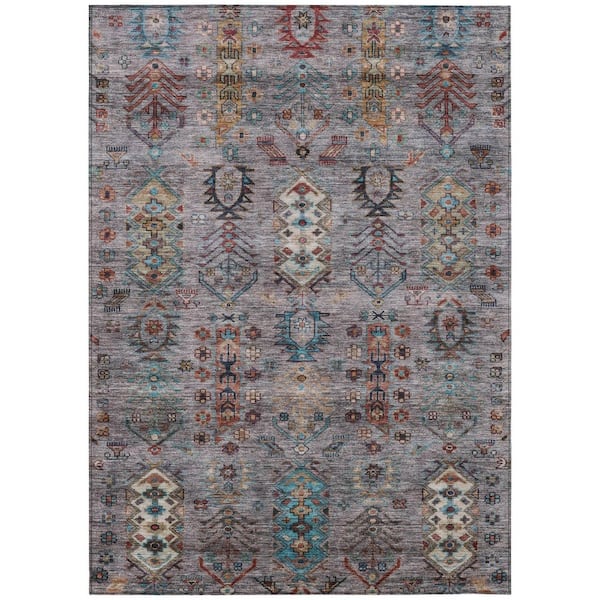 Addison Rugs Chantille Machine Washable Indoor/Outdoor Abstract ACN2047 Gray 3 ft. x 5 ft. Area Rug