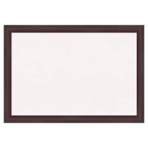 Grand Cherry Narrow 40 in. x 28 in. Poly Framed White Cork Memo Board