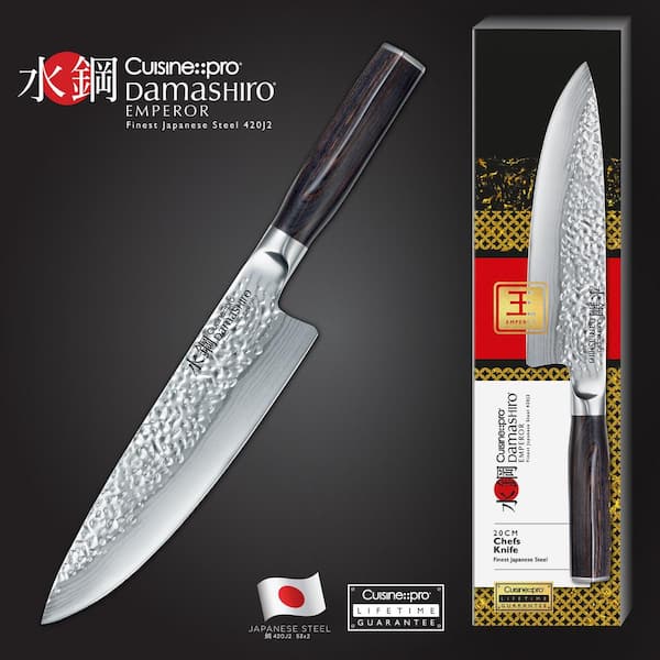 Emperor Collection - Japanese Full-Tang Kitchen Knife Set with Smooth  Satin Finish in 2023
