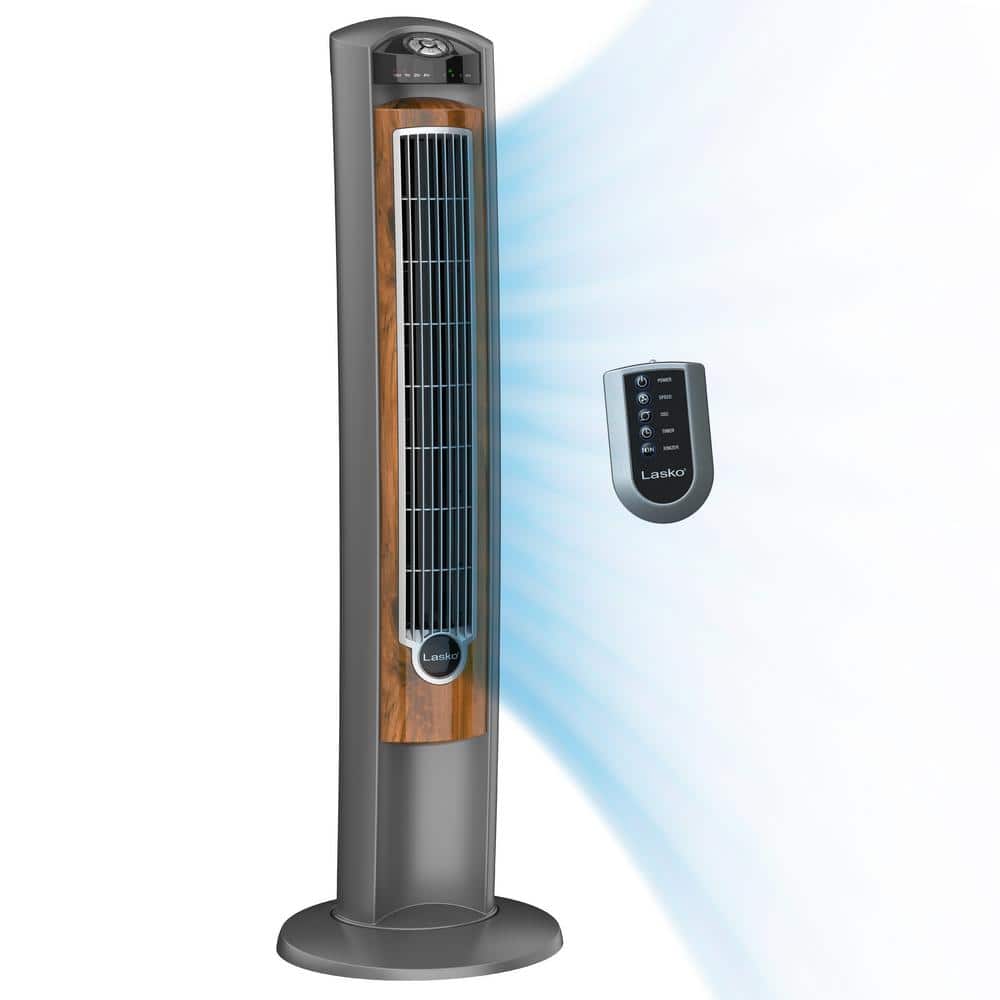 Lasko 42" Wind Curve 3-speed Tower Fan With Fresh Air Ionizer Model #2554 Gray for sale online 