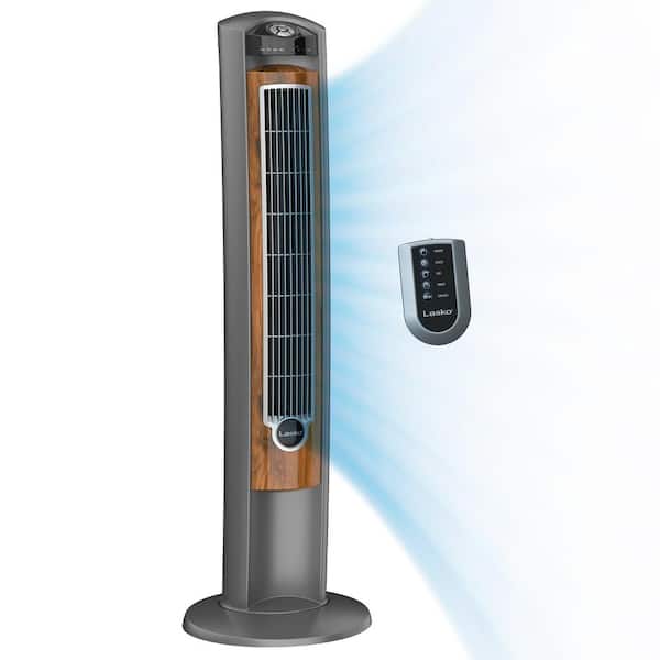 Lasko Wind Curve 42 in. 3-Speed Oscillating Tower Fan with Fresh Air Ionizer and Remote Control