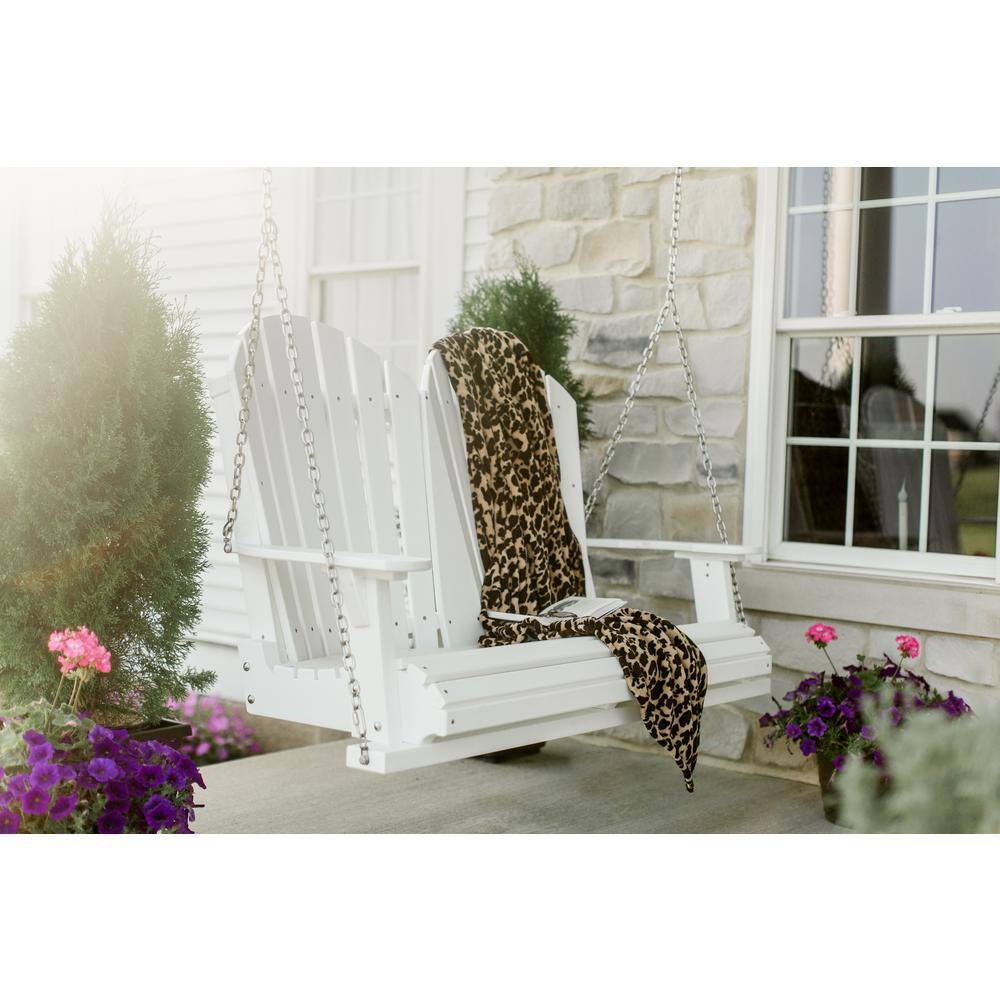 Aruba Blue HDPE 2-Person Outdoor Porch Swing