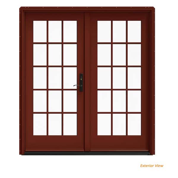 Vanilla　0108 ♡ JELD-WEN 72 in. x 80 in. Right-Hand/Inswing Low-E 15 Lite