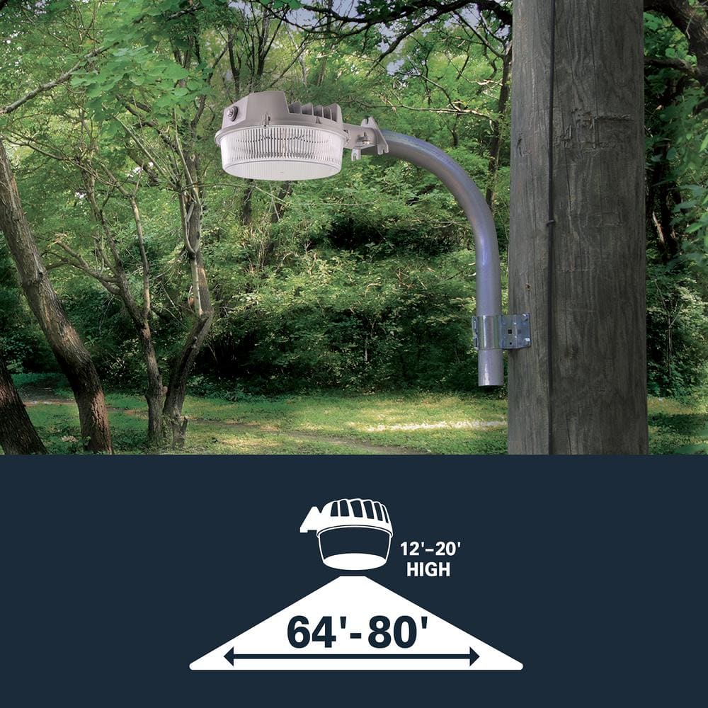 Gray Die-Cast Aluminum LED Outdoor Security Flood Light