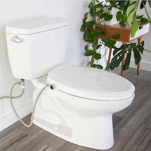 Swash Ecoseat Non-Electric Bidet Seat for Elongated Toilet in White
