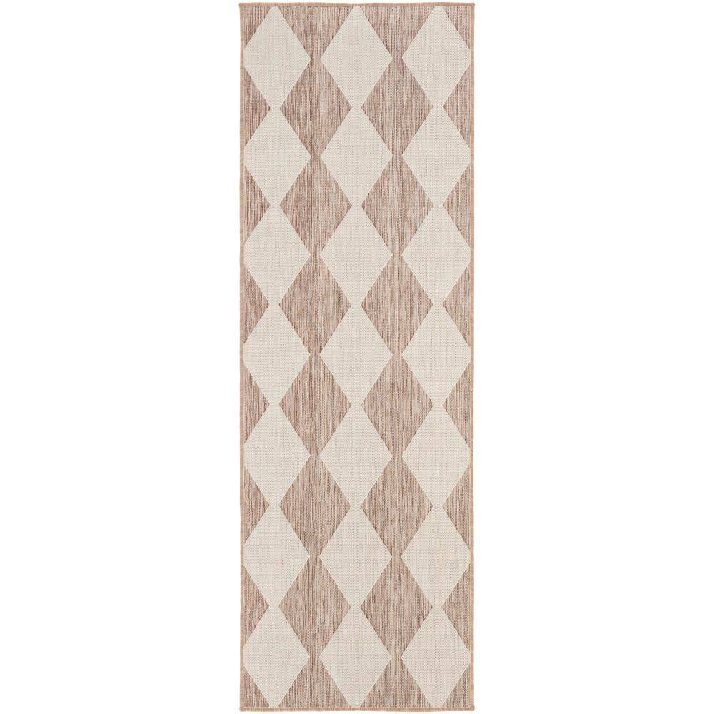 Positano Beige 2 ft. x 6 ft. Diamond Contemporary Runner Area Rug price history on PriceWatchPro
