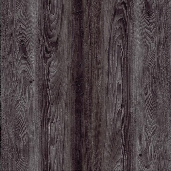 Black Oak Luxury Vinyl Flooring, Black Vinyl Plank Flooring Home Depot