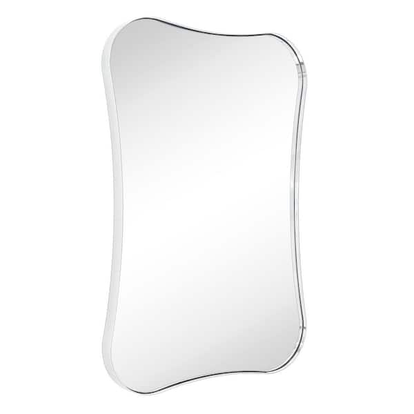 TEHOME Toini 20 in. W x 30 in. H Novelty/Specialty Soap Shaped Metal Framed Wall Mounted Bathroom Vanity Mirror in Chrome