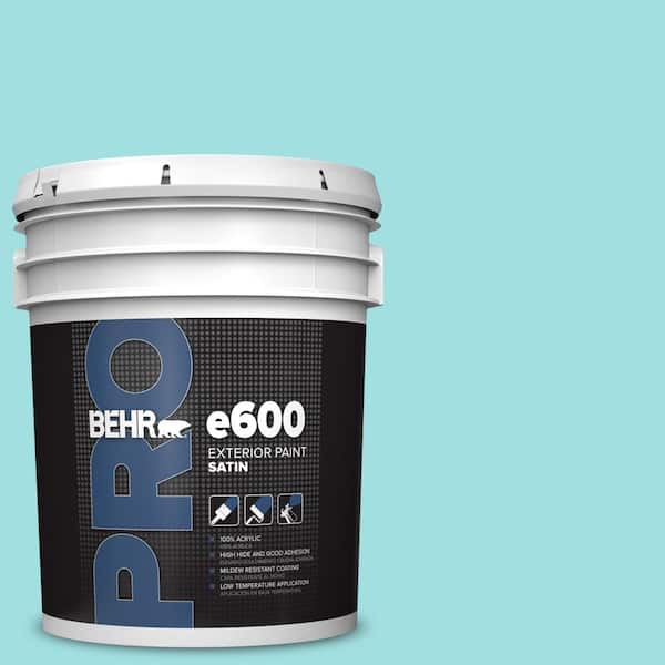 5 gal. #CE-02 Mermaid Tears Satin Exterior Paint