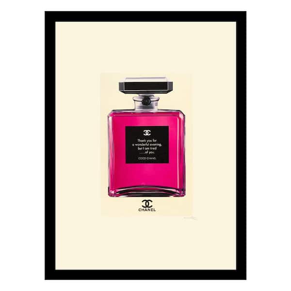 VENICE BEACH Collections Glam Perfume Bottle, Classic Quote by Fairchild Paris Framed Graphic Print Abstract Poster Art Print 18 in. x 14 in.