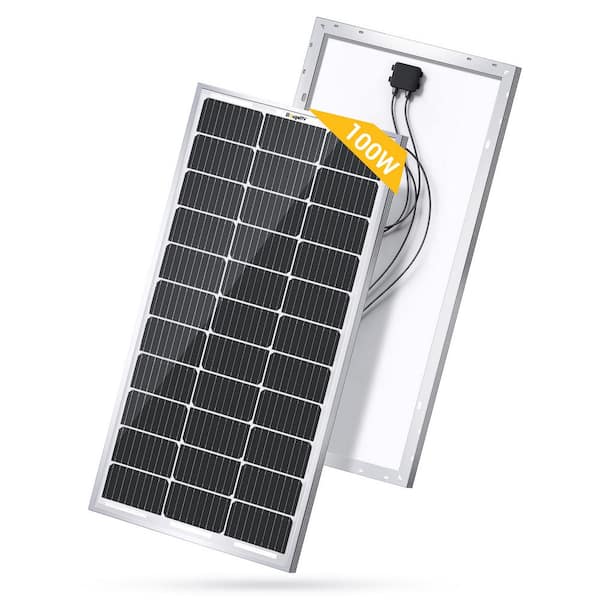 BougeRV 9BB 100-Watt Mono Solar Panel 21.9% High-Efficiency Half-Cut Cells Monocrystalline