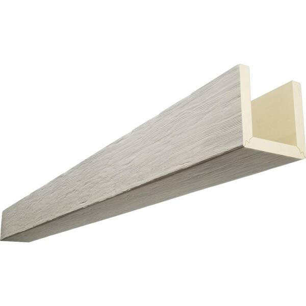 Ekena Millwork Timberthane 12 in. H x 6 in. W x 16 ft. L Rough Sawn Cashmere Faux Wood Beam