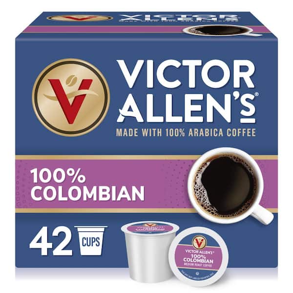 Victor Allen's 100% Colombian Coffee Medium Roast Single Serve Coffee Pods for Keurig K-Cup Brewers (42 Count)