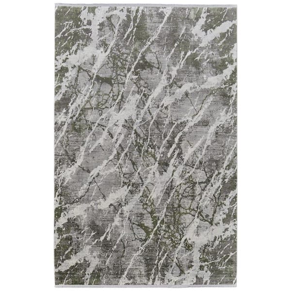 Taupe, Gray 10 ft. x 13 ft. Abstract Area Rug