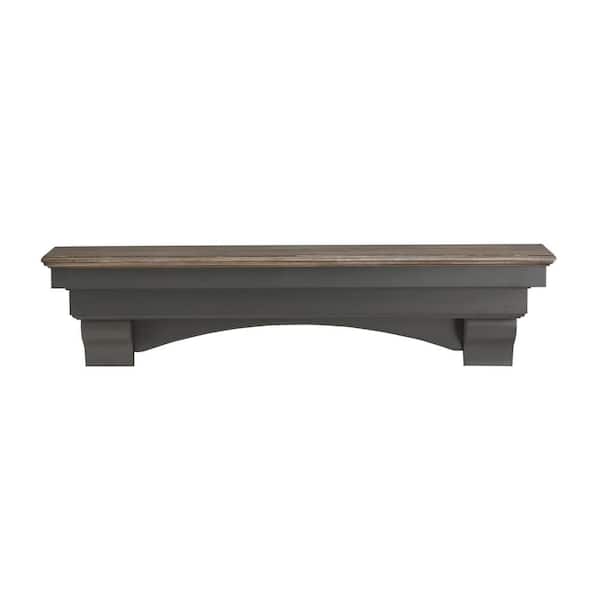 Pearl Mantels 6 ft. Patio Distressed Cap-Shelf Mantel