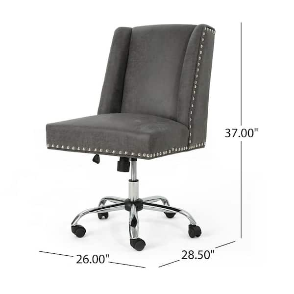 Leather studded best sale office chair