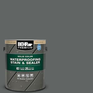 1 gal. #BXC-41 Charcoal Solid Color Waterproofing Exterior Wood Stain and Sealer