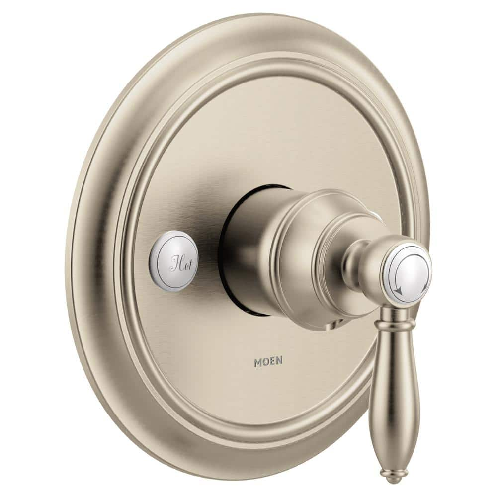 MOEN Weymouth M-CORE 3-Series 1-Handle Valve Trim Kit in Brushed Nickel ...