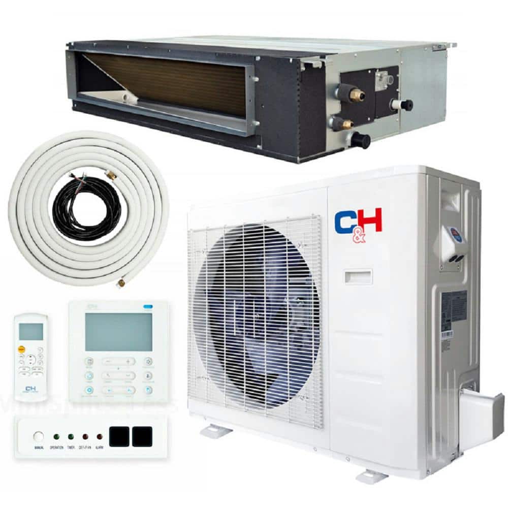 12000 BTU 1-Ton Ductless Mini Split 21.5 SEER Duct Air Conditioner with Heat Pump and Install Kit 230V price history on PriceWatchPro