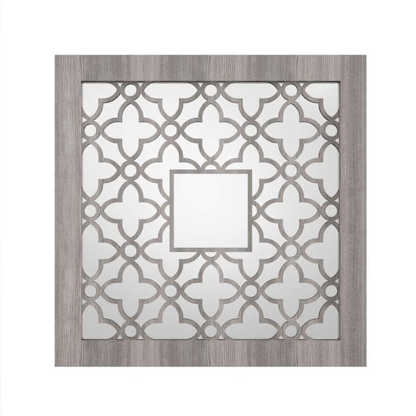 KOHROS 12 in. x 12 in. Classic Square Framed Decorative Mirror