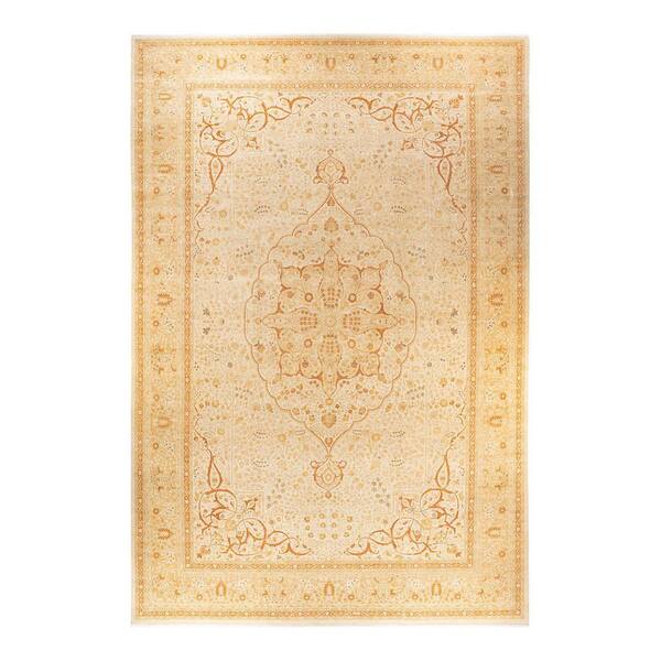 Solo Rugs Mogul One-of-a-Kind Traditional Ivory 11 ft. 10 in. x 18 ft. 2 in. Oriental Area Rug