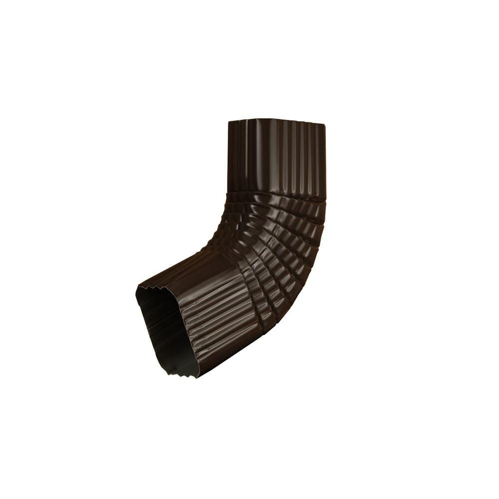 Amerimax Home Products 3 in. x 4 in. Musket Brown Aluminum Downspout B ...