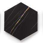 MosaiCore Noir Hex 8 in. x 10.375 in. Glue Down Luxury Vinyl Tile (25-Piece 12.25 sq.ft./Case)