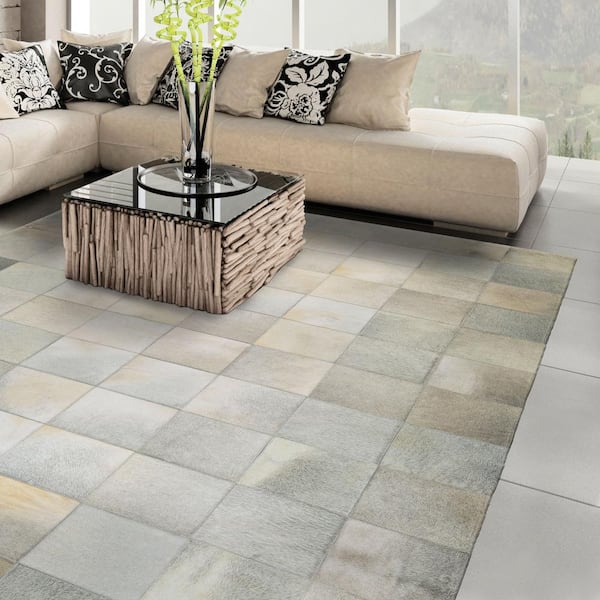 Chalet Tile Ivory 5 ft. x 8 ft. Area Rug