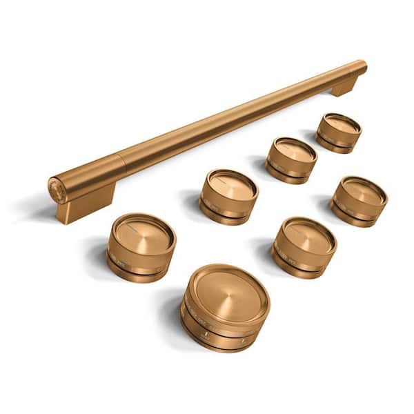Bronze Commercial-Style Induction Range Handle and Knob Hardware Accessory Kit 1-pack