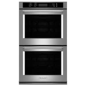 30 in. Double Electric Wall Oven Self-Cleaning with Convection in Stainless Steel