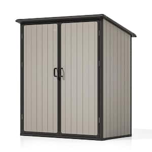 57 in. W x 32.7 in. D x 68.9 in. H Outdoor Storage Cabinet with Adjustable Shelves and Lockable Doors