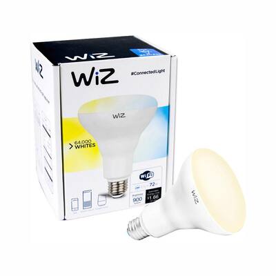 72-Watt Equivalent BR30 Tunable Wi-Fi Connected Smart LED Light Bulb in White (4-Pack)