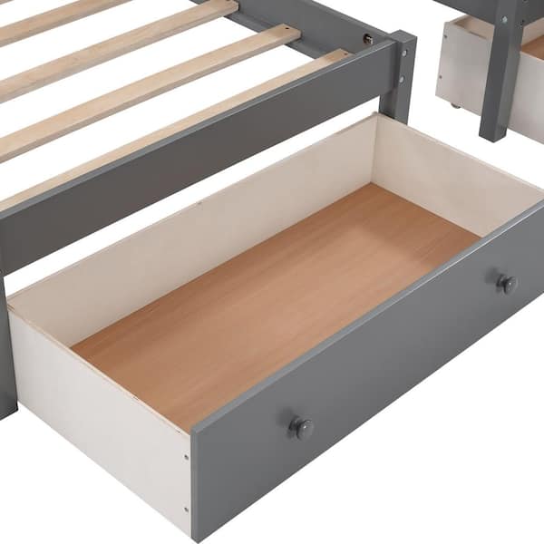 【EN】 Three of a Kind　3枚セット　fab Harper & Bright Designs Full Over Twin Wood Triple Bunk Bed