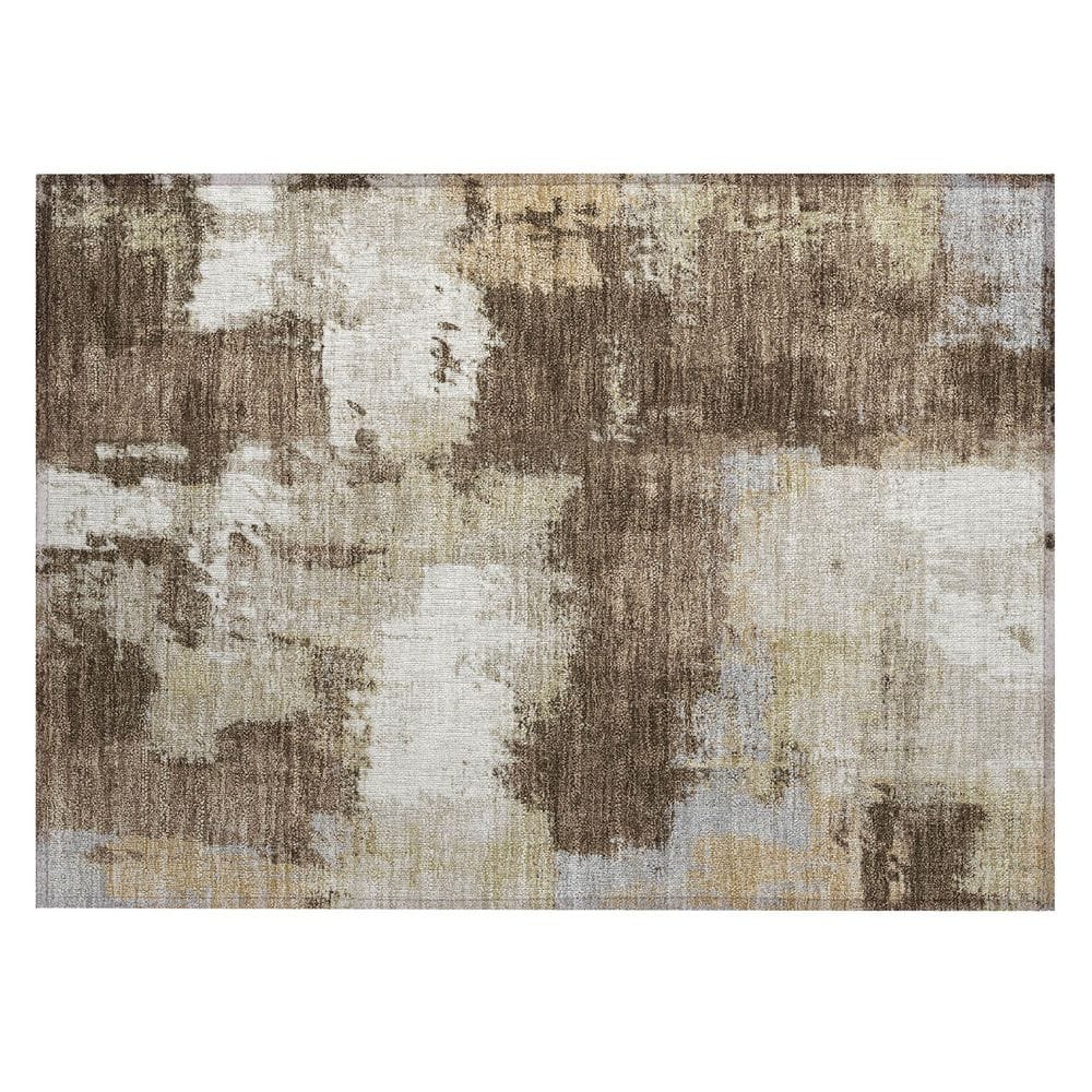 Chantille Machine Washable Indoor/Outdoor Abstract ACN2913 Chocolate 3 ft. x 4 ft. Area Rug price history on PriceWatchPro