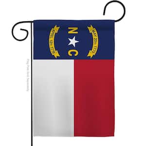 13 in X 18.5 North Carolina States Garden Flag Double-Sided Regional Decorative Horizontal Flags